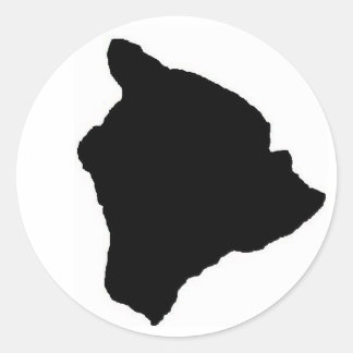 Redonda Pegatina Black Big Island