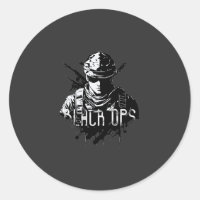 Pegatina Black Ops Negro y Blanco