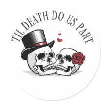 Pegatina Blanca Hasta que la Muerte nos Separe