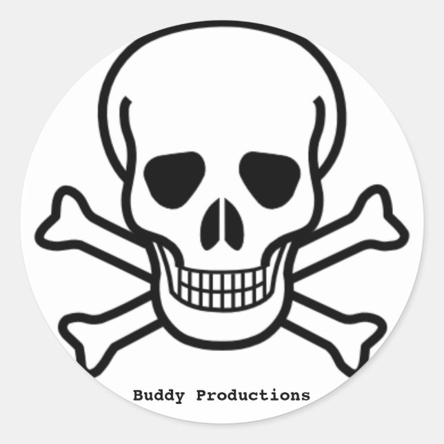 Redonda PEGATINA blanco BP 7 (Anverso)