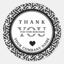 Pegatina blanco negro profesional moderno