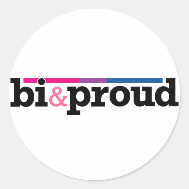 Redonda Pegatina blanco redondo de orgullo (Anverso)