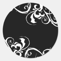 Pegatina blanco y negro