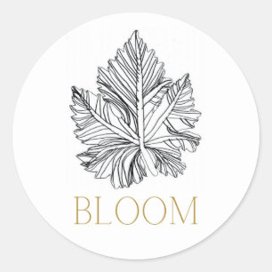 Redonda Pegatina BLOOM