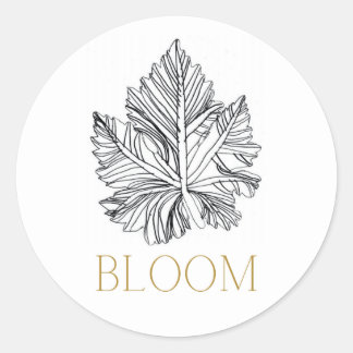 Redonda Pegatina BLOOM