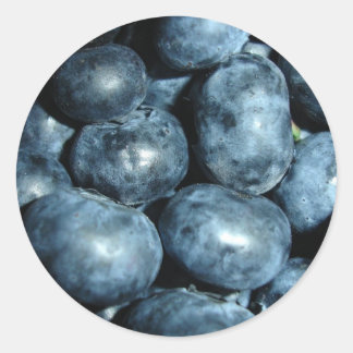 Redonda Pegatina Blueberries