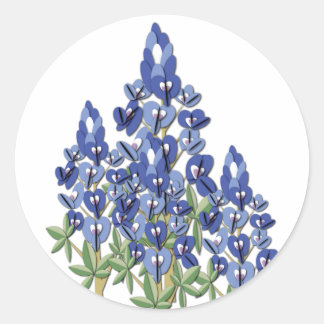 Redonda Pegatina Bluebonnet