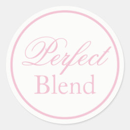 Redonda pegatina Boda "Perfect Blend" - Rubor Pink/Nave