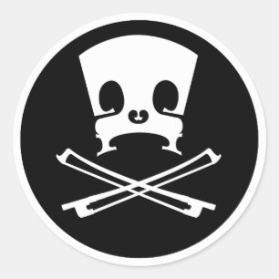 Redonda Pegatina Bridge and Bows