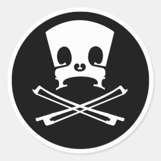 Redonda Pegatina Bridge and Bows