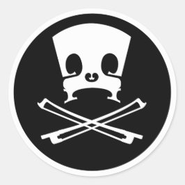 Redonda Pegatina Bridge and Bows