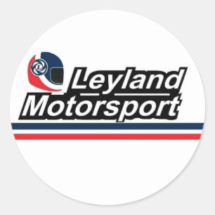 Redonda Pegatina británico del Motorsport de Leyland