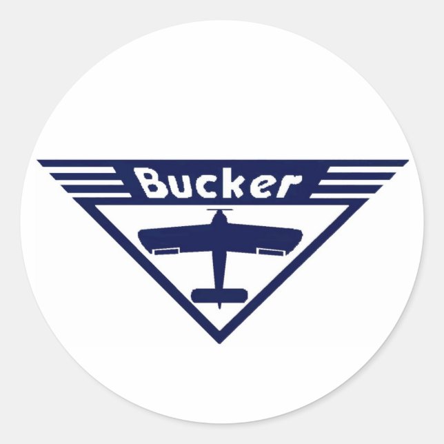 Redonda Pegatina BUCKER (Anverso)