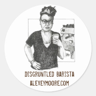 Redonda Pegatina Burnt Bradley