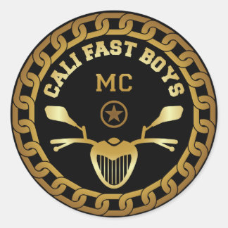 Redonda Pegatina Cali Fast Boys
