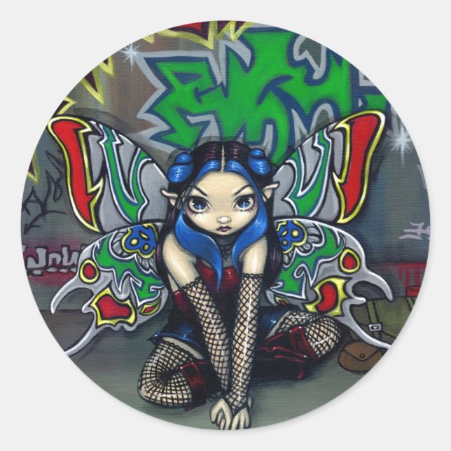 Redonda pegatina "Camuflaje #1" (Anverso)