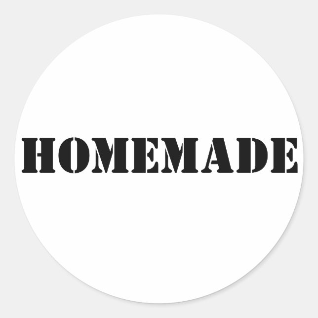 Redonda Pegatina casera de Stencil (Anverso)