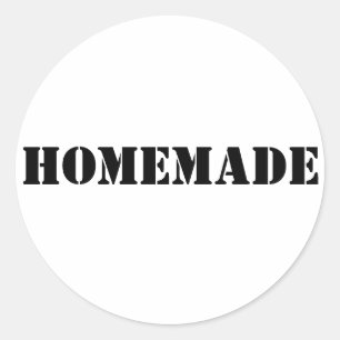 Redonda Pegatina casera de Stencil