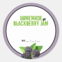 Pegatina casero de Blackberry Jam Canning