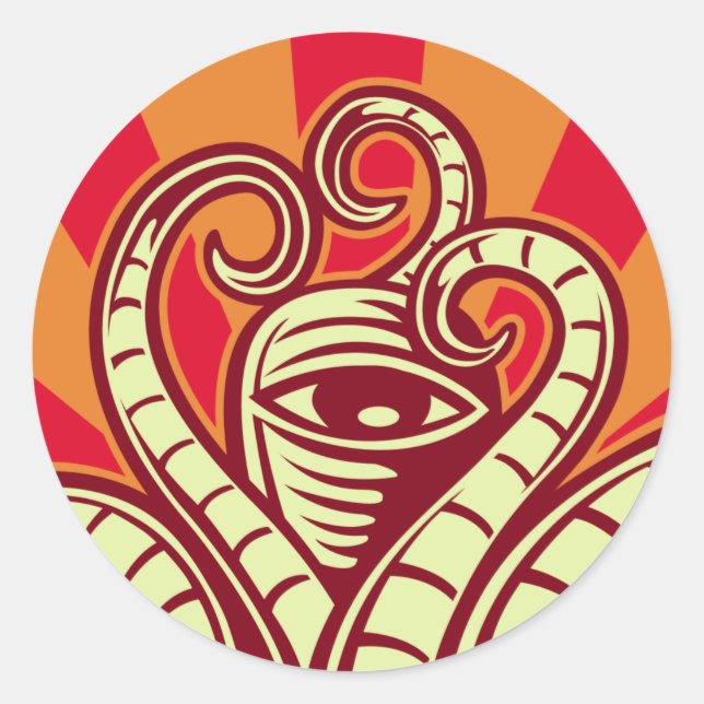 REDONDA PEGATINA CEHPALOPOD CIRCLE (Anverso)