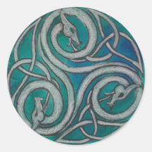 Pegatina Celtic Dragon Triskele