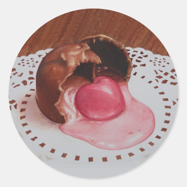 Redonda Pegatina Cherry Cordial (Anverso)