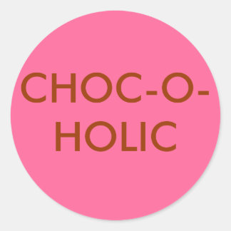 REDONDA PEGATINA CHOC-O-HOLIC