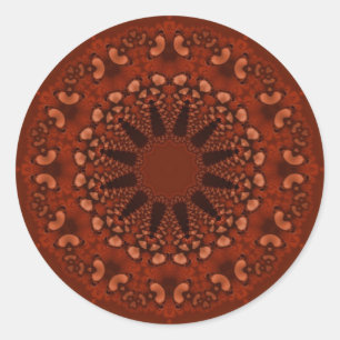 Redonda Pegatina Chocolate Sun