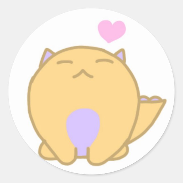 Redonda Pegatina circular (Anverso)