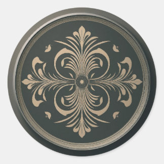 Redonda Pegatina circular clásico