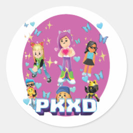 Redonda Pegatina colorido de juego de Cute para niños, jue