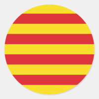 Pegatina con bandera de Cataluña