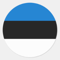 Pegatina con bandera de Estonia