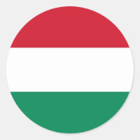 Pegatina con bandera de Hungría