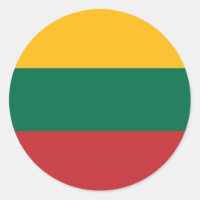 Pegatina con bandera de Lituania