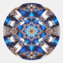 Redonda Pegatina con diseño de colores argentinos