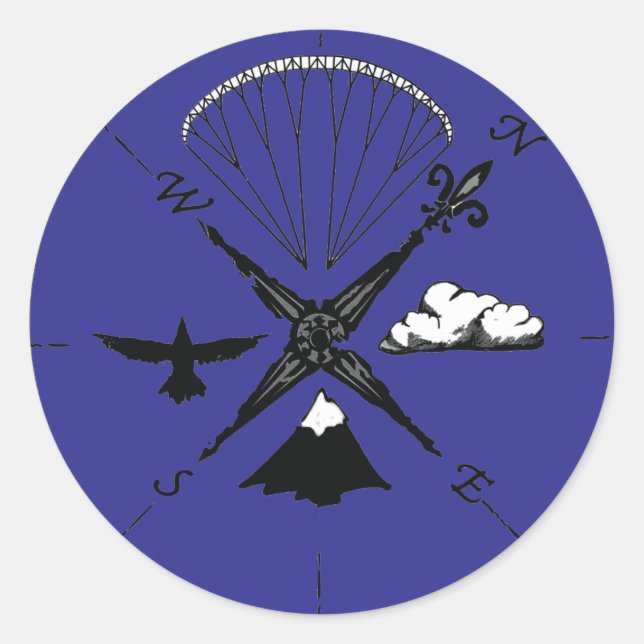 Redonda PEGATINA con logotipo PG (Anverso)