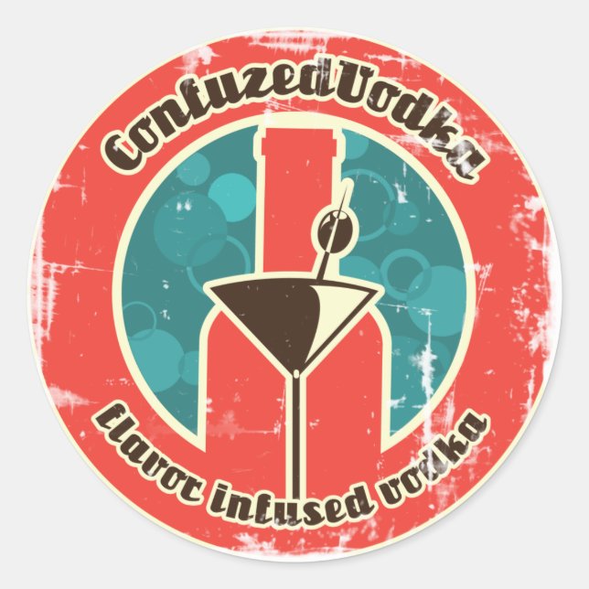 Redonda Pegatina con problemas (Anverso)