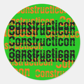 Redonda Pegatina Constructicon Hard Gorra