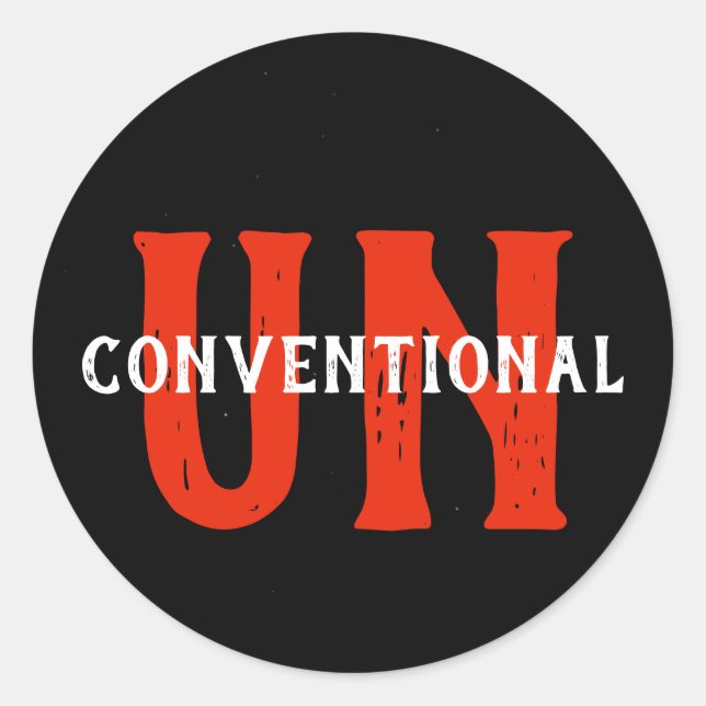 Redonda Pegatina convencional épica de la ONU (Anverso)