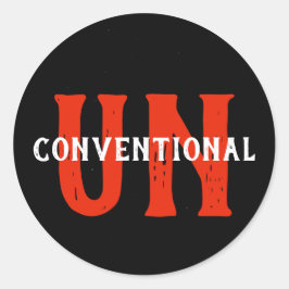 Redonda Pegatina convencional épica de la ONU