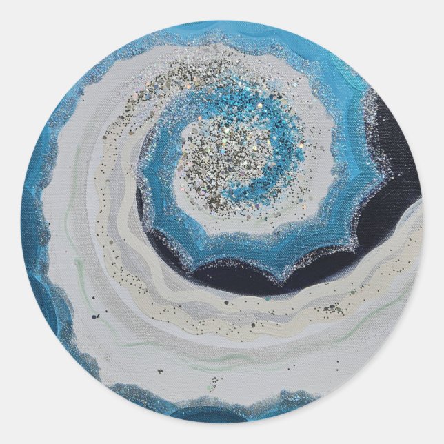 Redonda Pegatina cristiano de culto (Anverso)