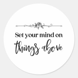 Redonda Pegatina cristiano pegatina Inspirador