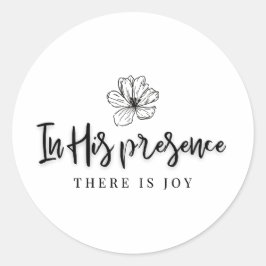 Redonda Pegatina cristiano | Su fe de oración Inspiradora