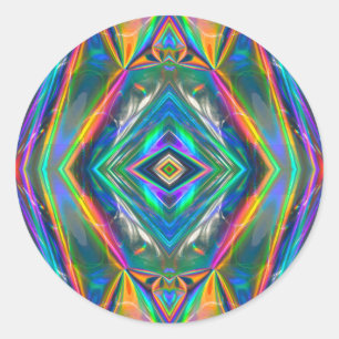 Redonda Pegatina cromado irlandés