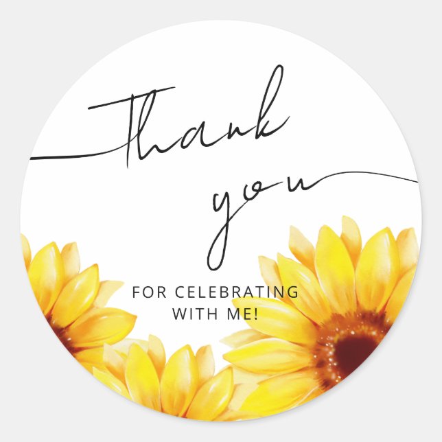 Redonda Pegatina cuadrada de boda moderna (Anverso)