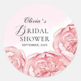 Redonda Pegatina cuadrada para boda moderna 