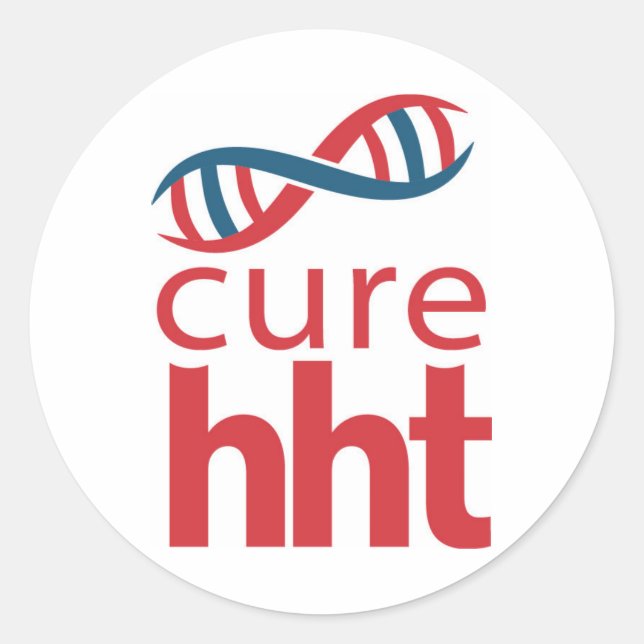 Redonda Pegatina Cure HHT (Anverso)