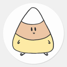 Redonda Pegatina Cute Candy Corn