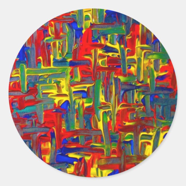 Redonda Pegatina de 1,5" de bloqueo (Anverso)